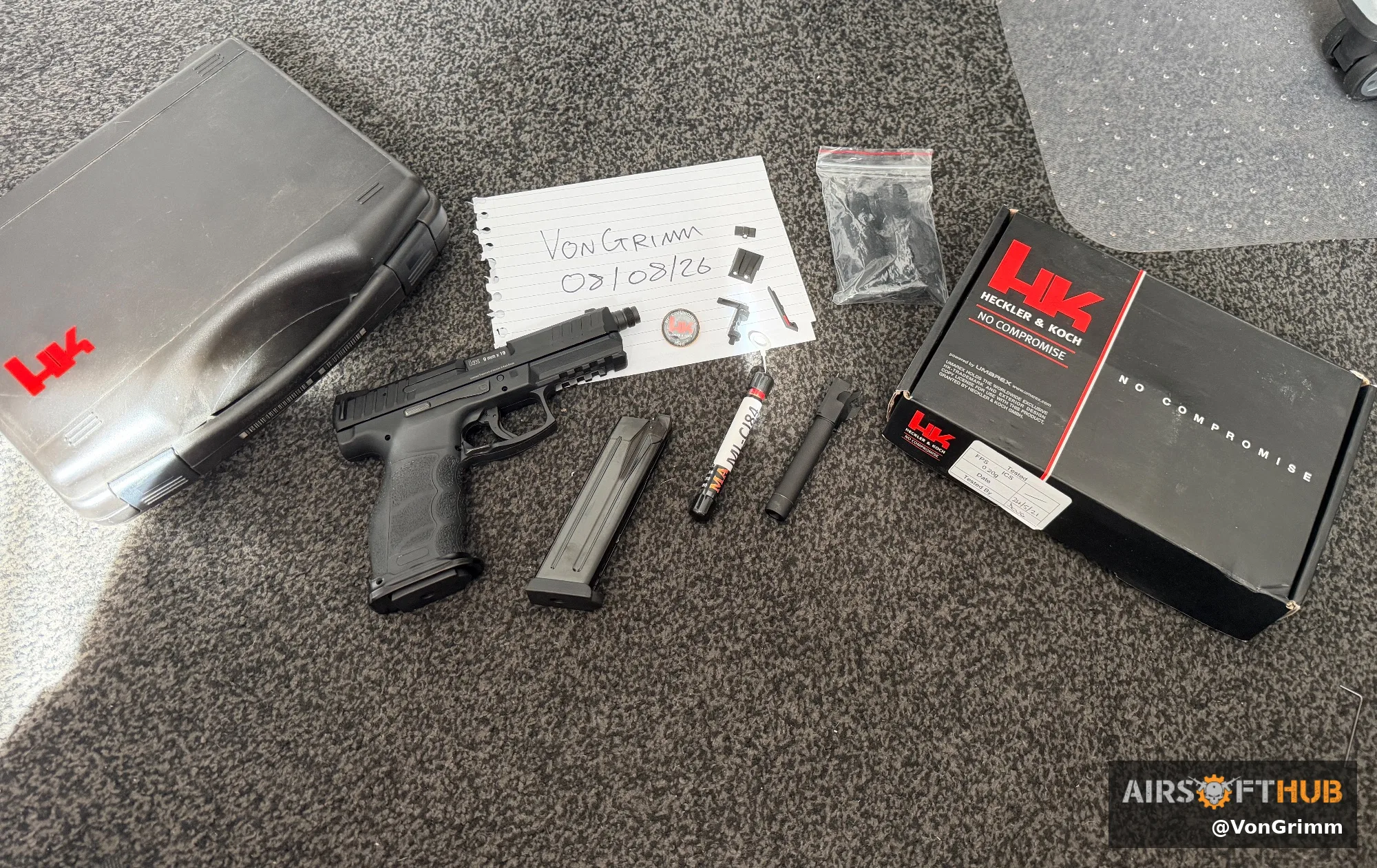 Umarex / VFC VP9 Pistol bundle with RS accessories - used airsoft equipment
