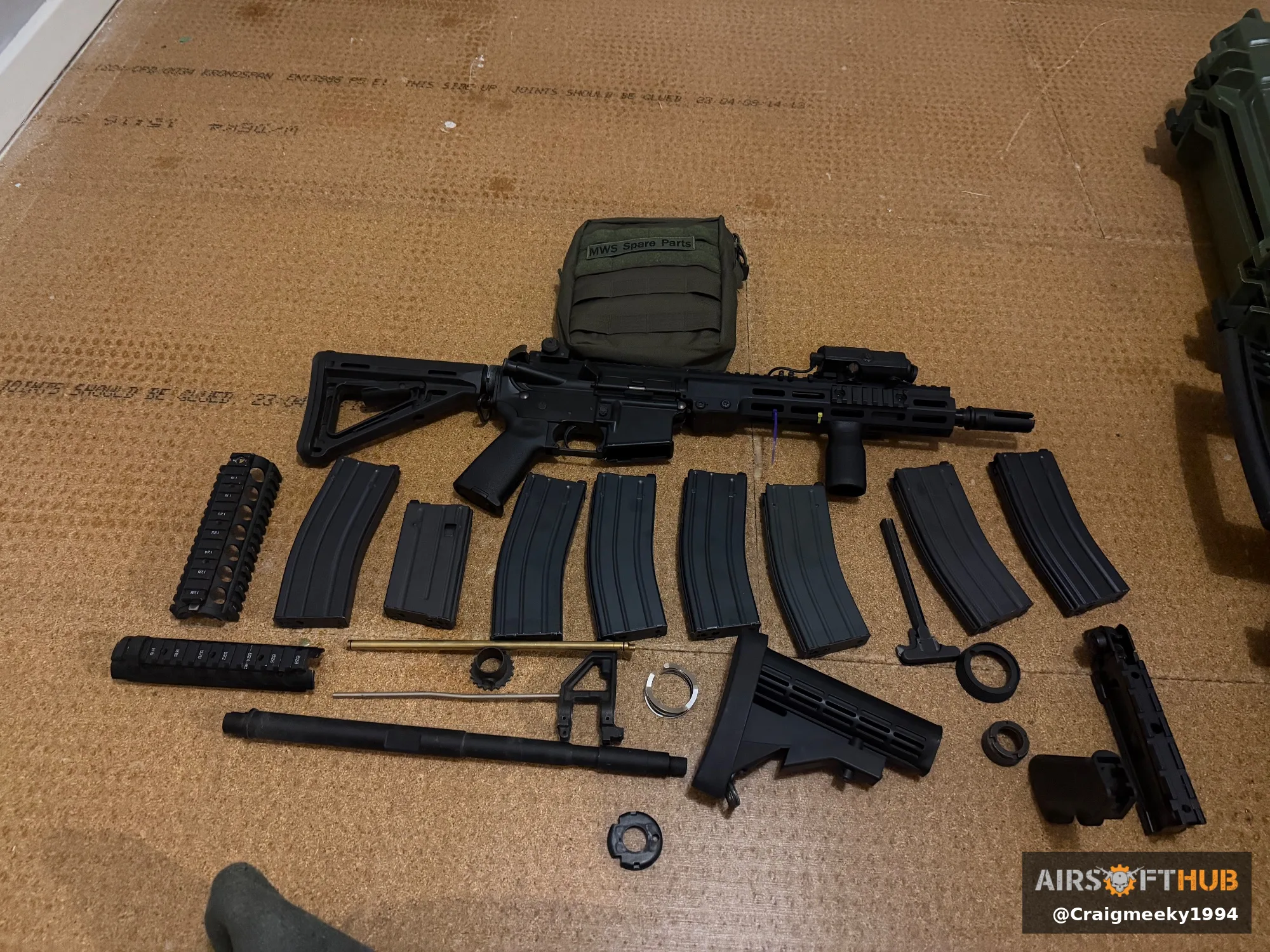 TM M4A1 MWS Zet GBBR (MK16 conversion  - used airsoft equipment